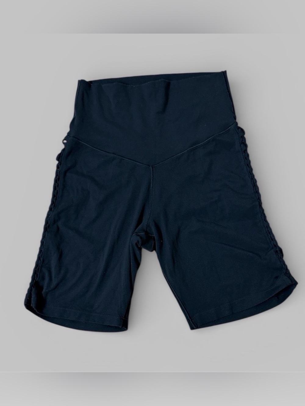 Aerie Offline Real Me High-Rise Black Bike Shorts